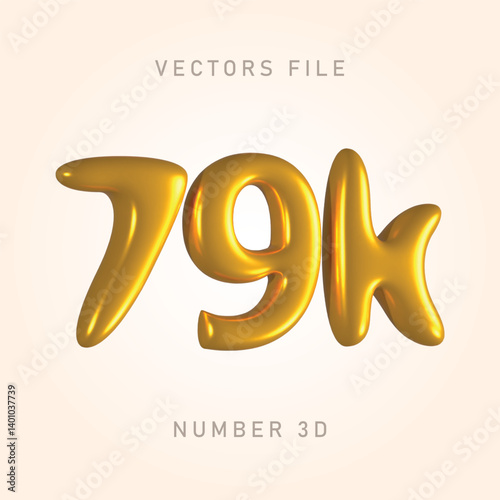 79k gold color, shiny and clean
