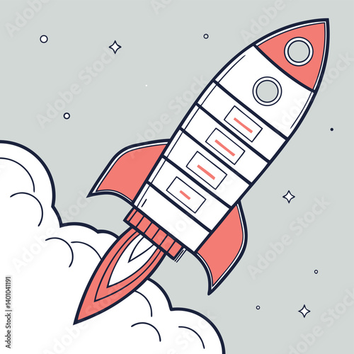 rocket in space