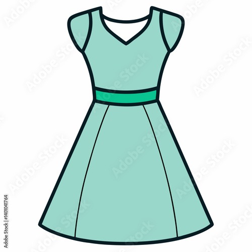 blue dress on a mannequin