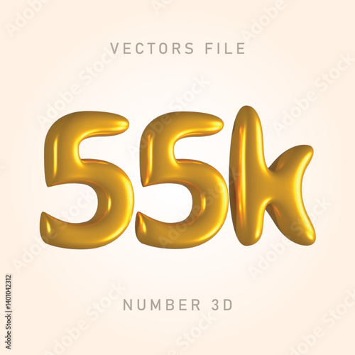 55k gold color, shiny and clean
