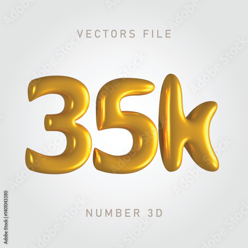 35k gold color, shiny and clean