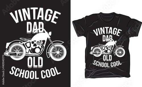 Rock classic vibes with this Vintage Dad- Old School Cool T-shirt design. Perfect for fathers who bring timeless style, wisdom, and swagger. A retro-inspired gift for the coolest dads around