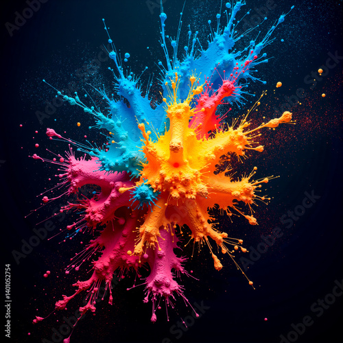 Wallpaper Mural Colorful Explosion Torontodigital.ca