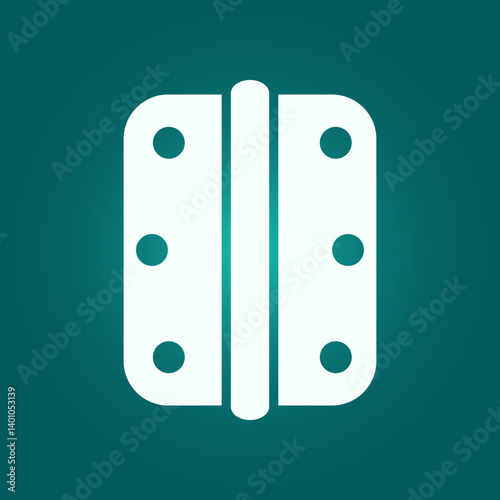 Door hinge trendy icon worthy abstract vector illustration colorful artwork beautiful design