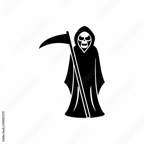 creative details Grim Reaper Icon Vector Illustration