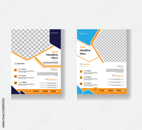 creative minimalist corporate business flyer design
