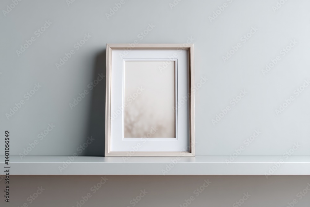 minimalistic and clean image featuring blank picture frame against plain wall allowing plentiful copy space minimalistic and clean image featuring blank picture frame against plain wall allowing plentiful copy space