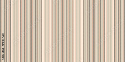 Tiesta stripe vertical pattern, geometrical textile background vector. Sew fabric texture lines seamless in antique white and pastel colors.
