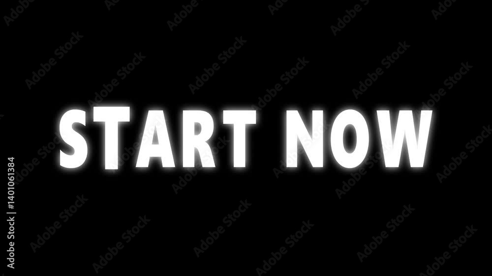 Text animation. Typography text concept.