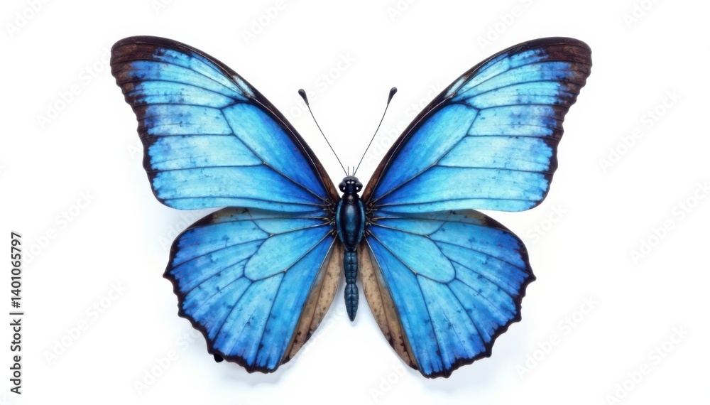 Delicate butterfly wings in blue watercolor style on a white background, butterflies, painting Delicate butterfly wings in blue watercolor style on a white background, butterflies, painting