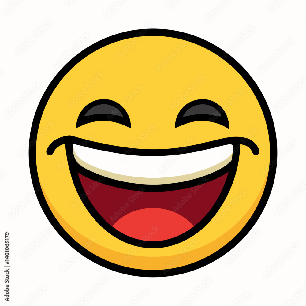 Joyful Smiling Face Icon for Expressing Happiness and Positivity Joyful Smiling Face Icon for Expressing Happiness and Positivity
