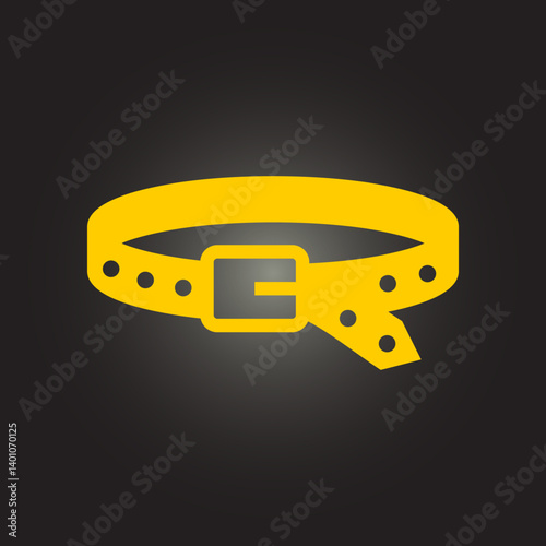 Belt trendy icon moral abstract vector illustration colorful artwork beautiful design