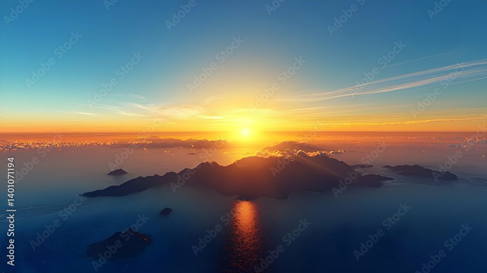 Fototapeta premium Sunrise Over Islands