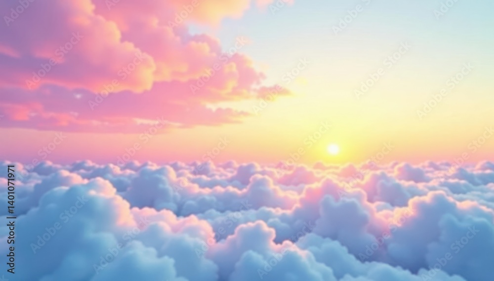 Soft pink and blue gradient background with yellow accents resembling a pastel sunset over fluffy clouds, cloudy sky, soothing colors Soft pink and blue gradient background with yellow accents resembling a pastel sunset over fluffy clouds, cloudy sky, soothing colors