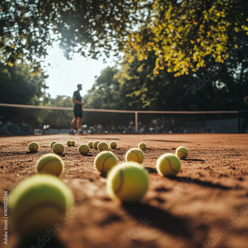 tennis player in action