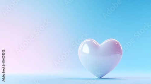 Soft, pastel heart shape