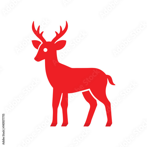 Deer, elephants, or endangered species vector on white background