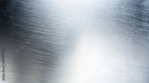 Brushed aluminum surface showcases seamless metallic texture in modern industrial design