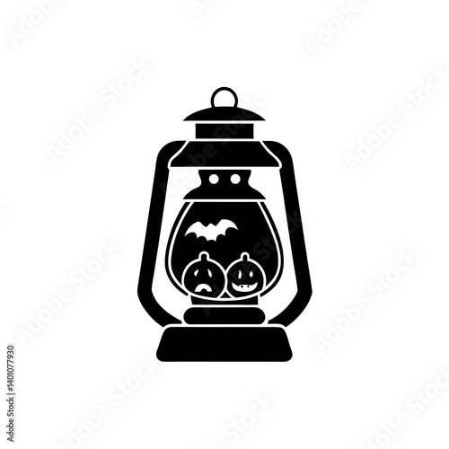 creative details Halloween  Lantern Icon  Vector Illustration