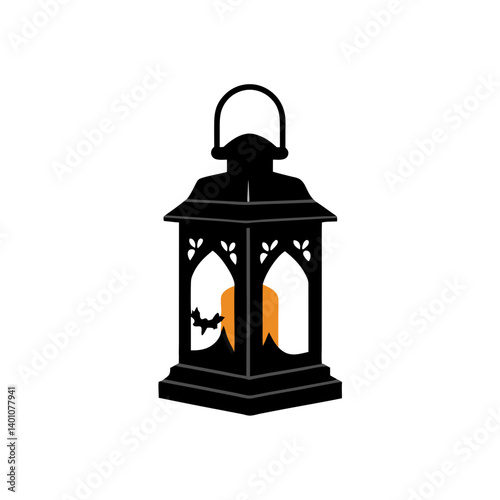 creative details Halloween  Lantern Icon  Vector Illustration