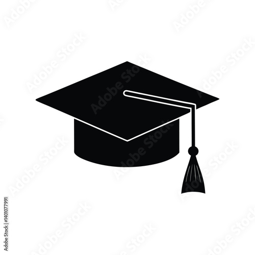 mortar board hat silhouette art