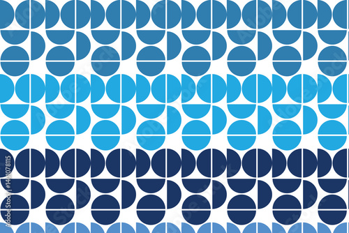 abstract seamless pattern with blue circles
