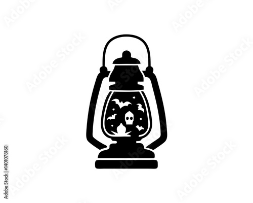 creative details Halloween  Lantern Icon  Vector Illustration