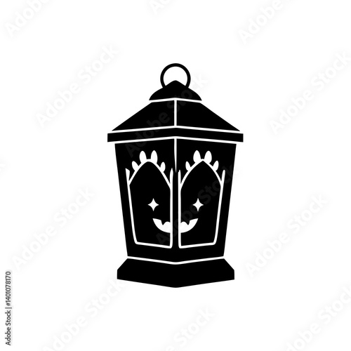 creative details Halloween  Lantern Icon  Vector Illustration