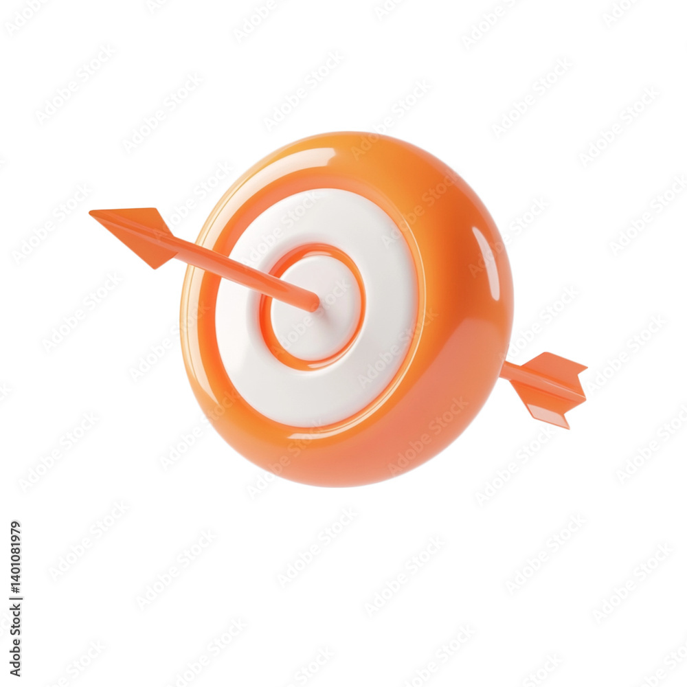 Target arrow cut out and isolated on a transparent background Target arrow cut out and isolated on a transparent background