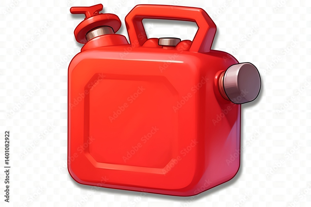Red Gas Can Illustration Red Gas Can Illustration