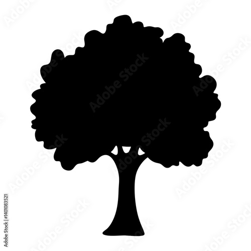 plum tree silhouettes - black plum tree, isolated transparent background
