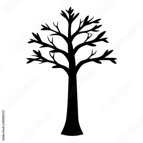 redwood treesilhouettes - black redwood tree, isolated transparent background