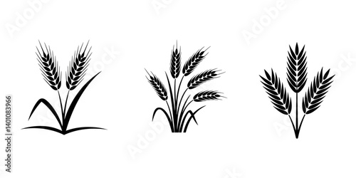 Ears of wheat, vector silhouettes, Frames of Classic Style, Wheat ears(China paper-cut patterns), Wheat ears(China paper-cut patterns), Wheat ears, Ears of wheat, vector silhouettes, silhouette ripe. 