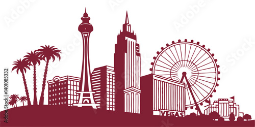 Oakland vector silhouette skyline featuring the city’s industrial history, modern skyline, and Bay Area charm.