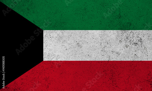 Flag Kuwait grunge texture