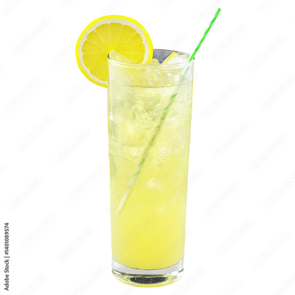 glass of lemonade isolated on transparent background glass of lemonade isolated on transparent background