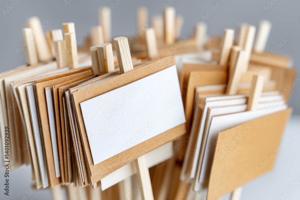 Blank wooden signs stacked together in a creative arrangement for various purposes including decoration and communication concept Blank wooden signs stacked together in a creative arrangement for various purposes including decoration and communication concept