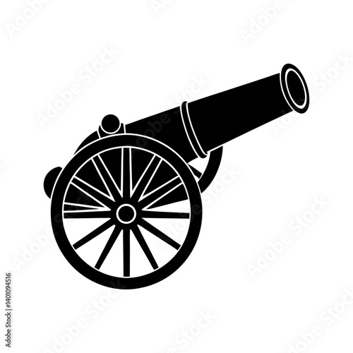 Cannon Silhouette vector illustration