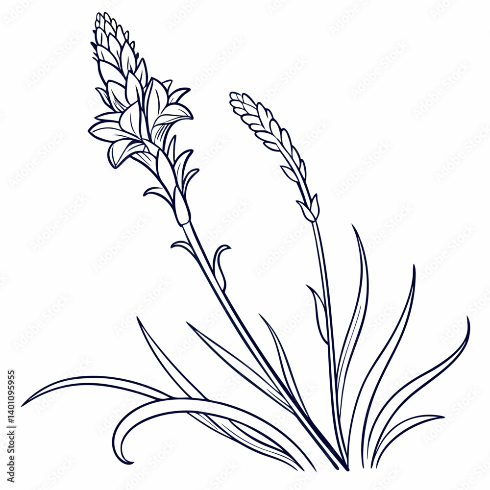 Naklejka premium black and white flowers