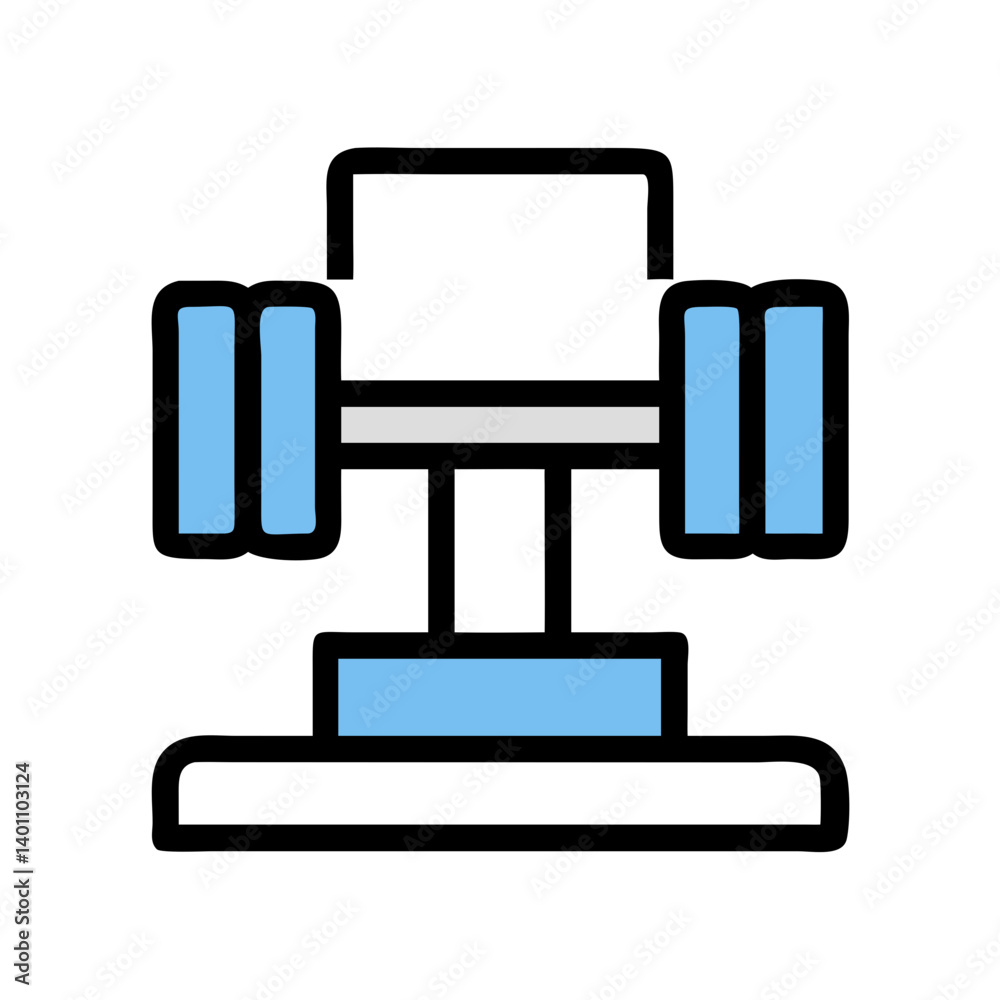 Dumbbell Representing Fitness Facility Icon Design Dumbbell Representing Fitness Facility Icon Design
