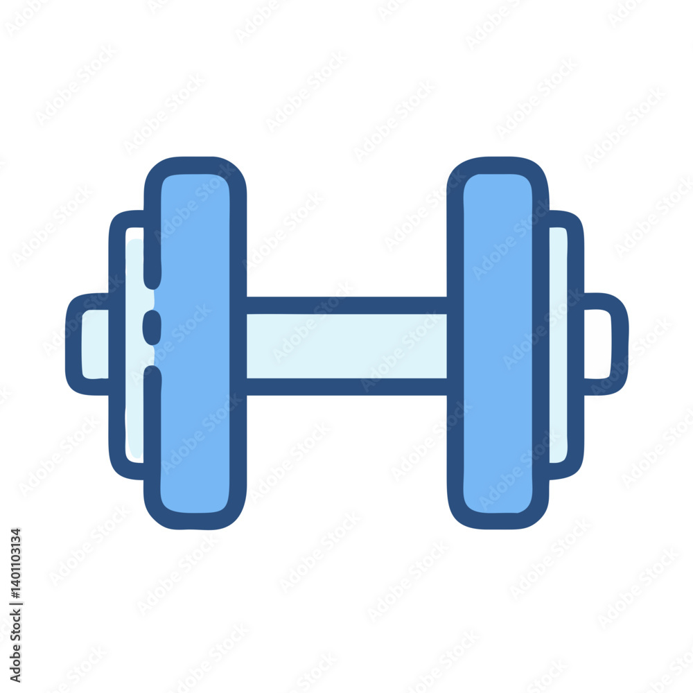 Dumbbell Representing Fitness Facility Icon Design Dumbbell Representing Fitness Facility Icon Design