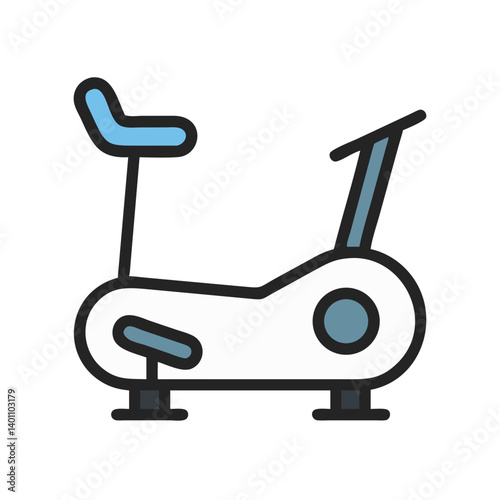 Exercise Bike for Gym Equipment Icon Design