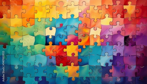 colorful puzzle piece for autism awareness