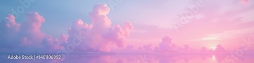 Soft pink to blue gradient background resembling a cotton candy sunset at dusk, colorful, sky