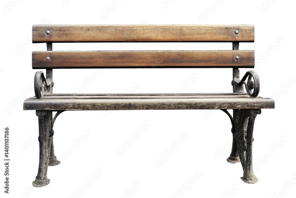Isolated Wooden Bench on transparent background Isolated Wooden Bench on transparent background