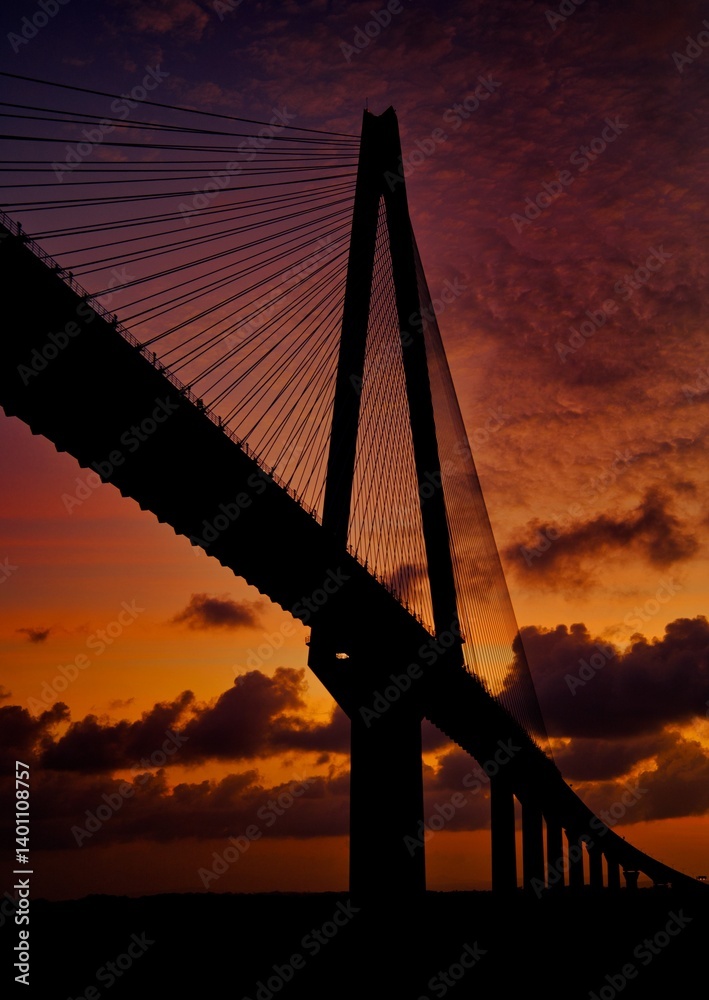 Fototapeta premium bridge at sunrise