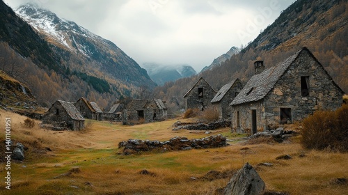A lost village where time stands still, trapped in legend and mystery, --ar 16:9 --v 6.1 Job ID: 08bcde77-027e-488b-b8e1-e41006fda441