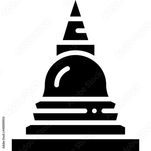 pagoda solid icon