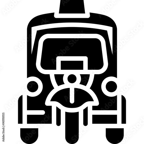 tuk tuk solid icon