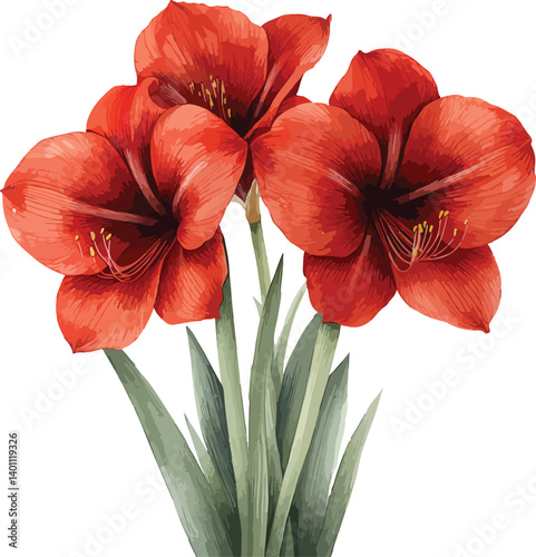 Beautiful red hibiscus flower nature's beauty
